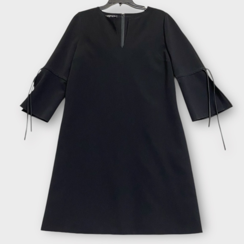 Lafayette 148 New York Women’s Dress Medium Shift Bell Sleeve Corpcore Luxury